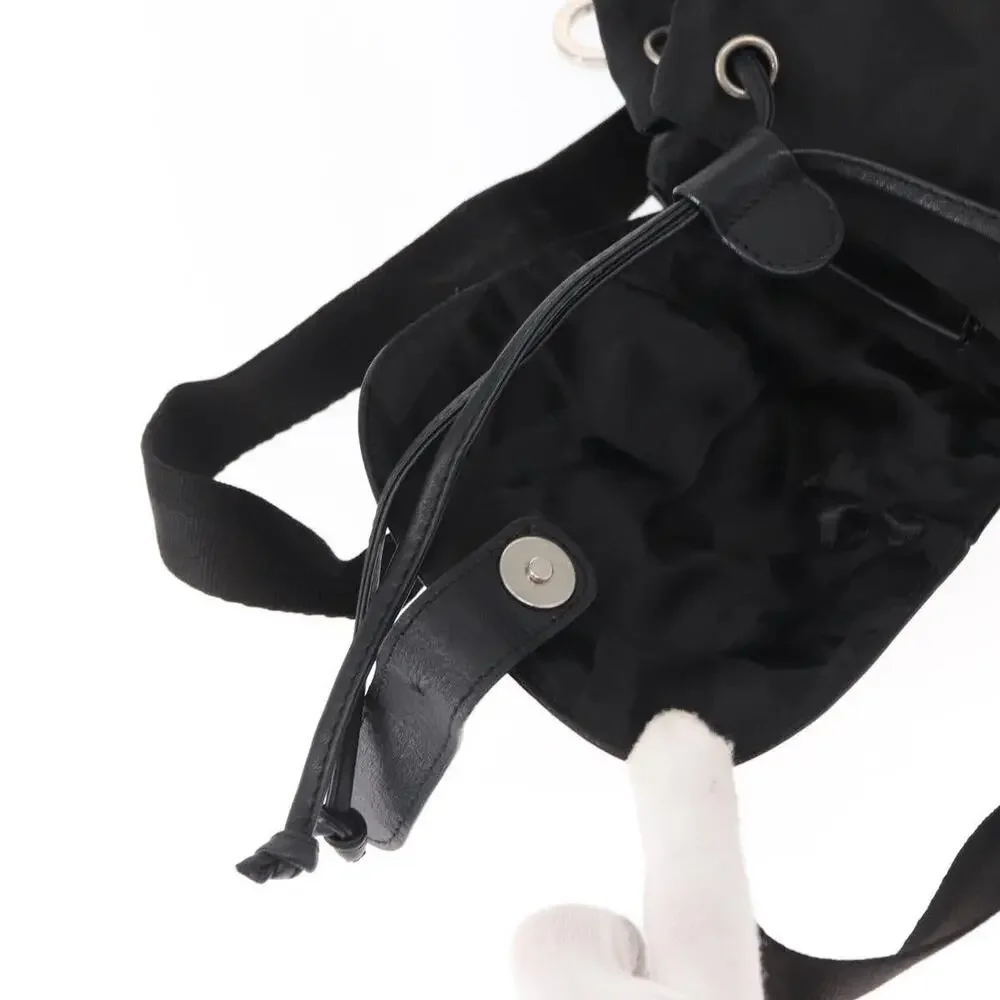 Salvatore Ferragamo Nylon Gancini Backpack Black